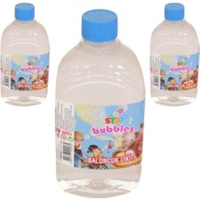 Misda Store Bubbles Köpük 3 Adet Baloncuk Likiti Yedek Baloncuk Solüsyon 500 ml