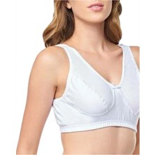 Trade Bazaar 1 Adet -% 100 Pamuk Tutku 0152 Bayan Body Sütyen – 1 Adet, Beyaz, 110 Beden, Rahat ve Destekleyici Iç Giyim