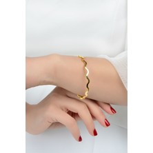 Kuyumcu Nurettin 6 gr (Gram) Yatırımlık Işçiliksiz Oluklu Zikzak Ajda 22(916) Ayar Altın (5.4-5.6-5.8-6.0-6.2-6.4)