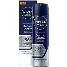 Storemax Nıvea Men Erkek Sprey Deodorant Derma Control Clinical 150 Ml, 96 Saat Antiperspirant Koruma,ekstra Kuruluk,alkolsüz
