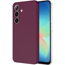 Case World Caseworld Samsung Galaxy A17 Kapak Içi Kadife Kamera Korumalı Lansman Silikon Kılıf - Mürdüm
