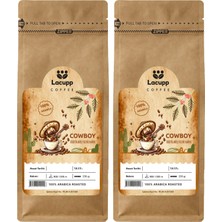 Lacupp - Cowboy - Öğütülmüş Filtre Kahve/çekirdek Kahve - 250 gr x 2 Adet | 100% Arabica