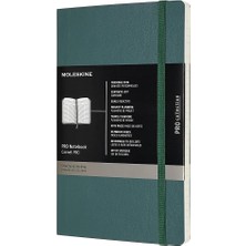 Yenibağ Pro Notebook Yumuşak Kapak Defter L Boy 13X21 cm 192 Sayfa Orman Yeşili