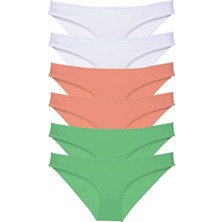 MELENERS 6 Adet Süper Eko Set Likralı Kadın Slip Külot 550