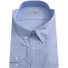 Uki Mavi Slim Fit Uzun Kol Gömlek