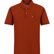 Kiğılı Polo Yaka Slim Fit Nakışlı %100 Pamuk Tişört
