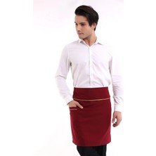 Bel Önlük - Bordo Sarı Biye