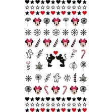 LeMabelle Le Mabelle Kırmızı Minnie Temalı Kız Çocuk Tırnak Sticker