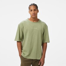 United4 Unıted4 Erkek Haki T-Shirt