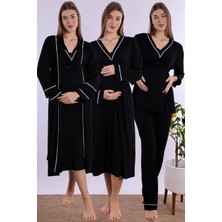 Effortt Siyah Hamile Lohusa Set