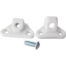 Açılı T Bağlantı Çektirme Beyaz Mobilya Dolap Plastik Köşe Birleştirme Kelebek (25 Adet)