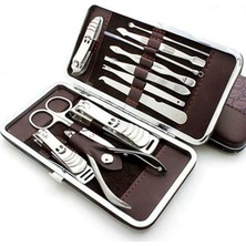 12 Parça Çanta Tipi Manikür Pedikür Tırnak Bakım Seti