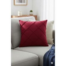 Nisahometeks Leke Tutmaz Silinebilir Kapitoneli Kırlent Yastık Kılıfı