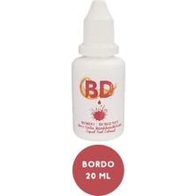 Deniz Parti Bd Sıvı Gıda Boyası 20 ml Bordo