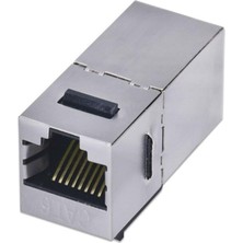 Yenibağ Cat6 Jack Internet Kablo Birleştirici RJ45 Metal Dişi Dişi Ekleme Aparatı