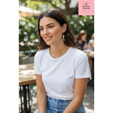 Crystal Atelier Kurdele Sallantı İnci Küpe, Gümüş Kaplama İnci Kurdele Küpe, İnci Detay Kurdele Küpe, İnci Küpe, İncili Küpe, Barok İnci Küpe, Choker İnci Küpe, Kurdele Küpe, Coquette Küpe, Kadın Küpe