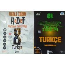 Eser Isem Yayıncılık  Hızlı Hedef 8. Sınıf Türkçe Haftalık Ders Föyü+Türkçe Soru  Bankası
