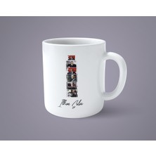 Öğretmenler Gününe Özel Atatürk Resimli I Baş Harfli Isimli Baskılı Kupa Bardak