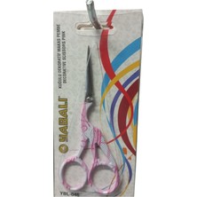 Nakış Makası Kuğulu Dekoratif Makas Pembe YBL-046 Model 8