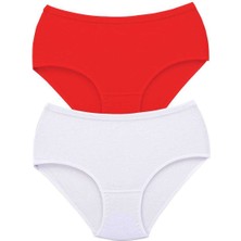 MELENERS 2 Adet Tutku Kadın Yüksek Bel Bato Kalın Lastik Külot S7