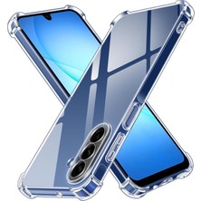 Caseart Samsung Galaxy A17 ile Uyumlu Kapak Kamera Korumalı Airbag Antishock Köşe Korumalı Şeffaf Silikon Kılıf