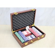 Mena Rise Deri Çantalı 200 Chip ve 2 Adet Iskambil Kağitına Sahip Poker Oyunu ALK4229 - Lisinya