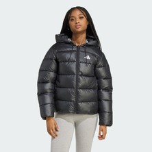 adidas Essentials Synthetic Down Puffer Kadın Siyah  Kapüşonlu Mont