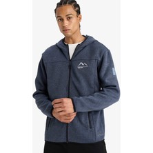 DeFacto Standart Fit Kapüşonlu İçi Yumuşak Tüylü Fermuarli Polar Hırka F3811AX25WN
