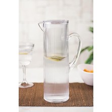 Yenibağ Arkilik Barok 1,5 Lt Şeffaf Sürahi (Buzdolabı Kapak Rafına Sığar)