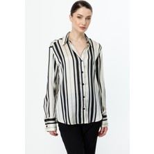 Eskişehir Mağazacılık 54326 Onteks Saten Desenli Gömlek