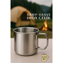Modacar Inox Kamp Bardağı Profesyonel Inox Çelik 550 ml