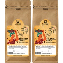 Lacupp - Colombia/cauca - Öğütülmüş Filtre Kahve/çekirdek Kahve - 250 gr x 2 Adet | 100% Arabica