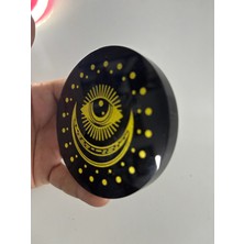Gemsartdeco Obsidyen Ayna Mistik Göz Sembolü