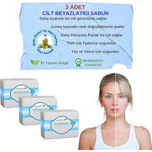 Doğal Cilt Beyazlatıcı Sabun 140 gr x 3 Adet Tüm Cilt Tipleri Için B ve E Vitaminli