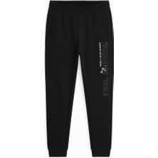 Tommy Life Erkek Siyah Lastik Paça Şardonlu Çocuk Alt