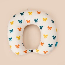 Wexta Kurdele Desenli Seyahat Boyun Yastığı - Renkli - 28,5X30 cm