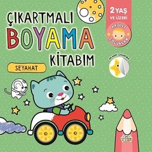 Parıltı Yayınları Çıkartmalı Boyama Kitabım-Seyahat