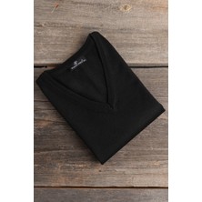 Woolen World V Yaka Battal (Büyük Boy) Yünlü Kolsuz Triko Süveter