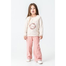 Kinderos Garden Nakışlı Kız Çocuk 2\'li Takım - 26K 6335