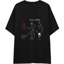 The Lucid Lab Irish Coffee Oversize Tişört - Siyah