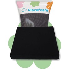 Misda Store Ortopedik Visco Kare Oturma Minderi Siyah
