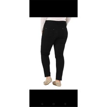 Canseven Y26 1037 Sıyah Kadın Yuksek Bel 5 Cep Spor Kalıp Bılekte Dar Paca Lıkralı Pantolon
