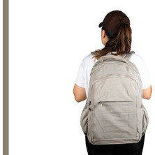 Bagacar 1092 Su Geçirmez Ithal Krinkıl Kumaş Laptop Bölmeli Okul ve Günlük Sırt Çantası