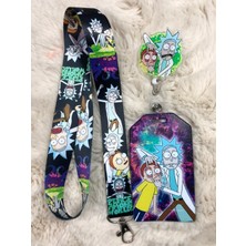 Hediyebum Rick And Morty Boyun Askısı Yoyo Kart Set
