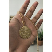 Özgür Takı 925 Ayar Gümüş 24 Ayar Altın Kaplama Nazar Duası Kolye