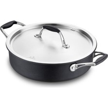 Storemax New Moment Siyah Basık Tencere 26 cm