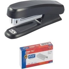 Yenibağ 5g Mini Zımba Makinası No.10 Ve 1000'li Zımba Teli Siyah Renkli Kullanım İçin Pratik Set