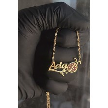 Özgür Takı 925 Ayar Gümüş 24 Ayar Altın Kaplama Isimli Uğur Böcekli Kolye