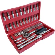 UNIVERSAL 1/4 Lokma Takımı ve Bits Uç Seti 46 Parça