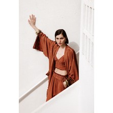 İkikız  Kahverengi Üçgen Büstiyer